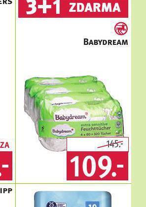 Rossmann Babydream vlhčené ubrousky nabídka