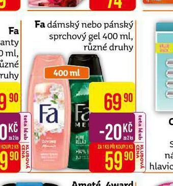 Teta Fa sprchový gel nabídka