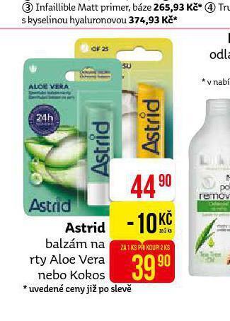 Teta Astrid balzám na rty nabídka