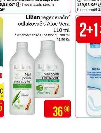 Teta Lilien regenerační odlakovač s aloe vera nabídka