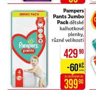 Teta Pampers dětské plenky nabídka
