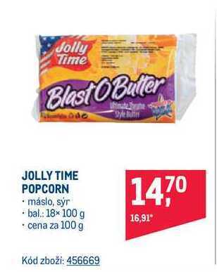 Makro Jolly time popcorn 100 g nabídka