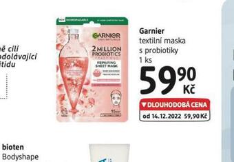 dm drogerie Garnier textilní maska nabídka