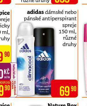 Teta Adidas antiperspirant nabídka