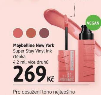 dm drogerie Maybelline new york rtěnka nabídka