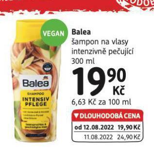 dm drogerie Balea šampon nabídka
