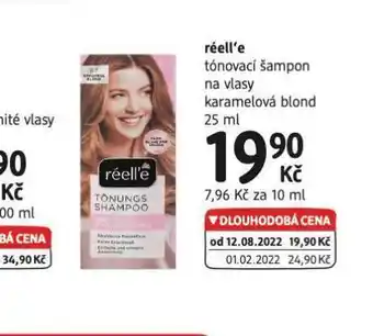 dm drogerie Réell´e tónovací šampon nabídka