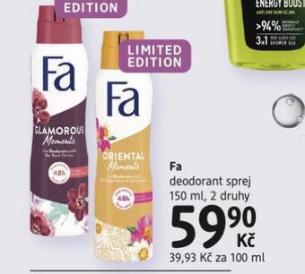 dm drogerie Fa deodorant sprej nabídka