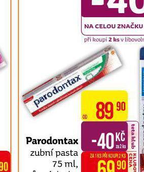 Teta Parodontax zubní pasta nabídka
