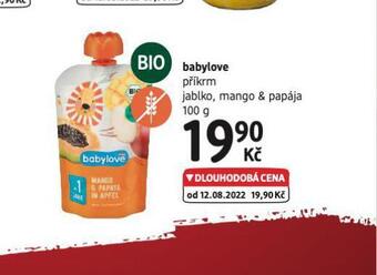 dm drogerie Babylove příkrm nabídka