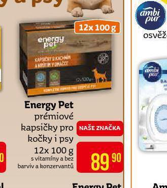 Teta Energy pet prémiové kapsičky pro psy nabídka