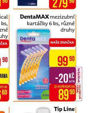 Teta Dentamax mezizubní kartáčky nabídka