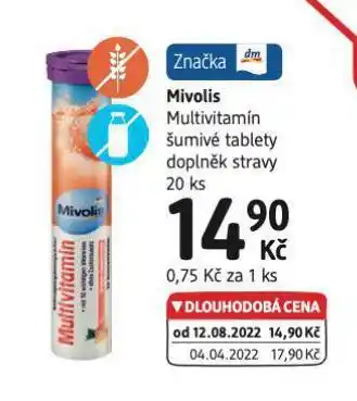 dm drogerie Mivolis multivitamin nabídka