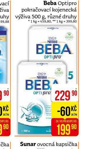 Teta Beba optipro pokračovací kojenecká výživa nabídka