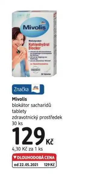 Mivolis blokátor sacharidů tablety
