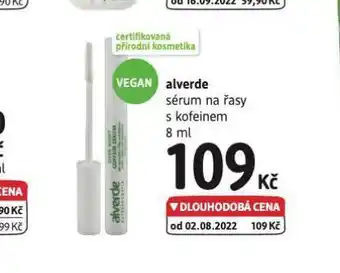 dm drogerie Alverde sérum na řasy s kofeinem nabídka