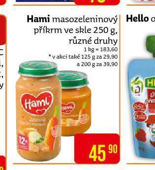 Teta Hami masozeleninový příkrm nabídka