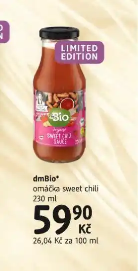 dm drogerie Dmbio omáčka sweet chili nabídka