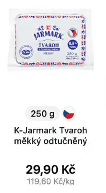 K-Jarmark Tvaroh měkký odtučněný 250g