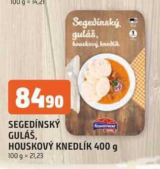 Trefa Segedínský guláš, houskový knedlík 400 g nabídka