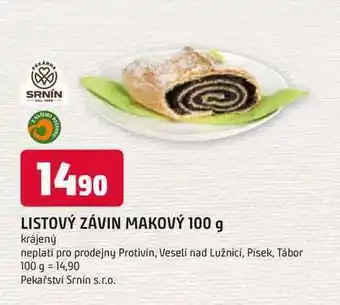 Trefa Listový závin makový 100 g nabídka