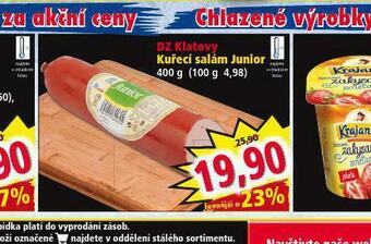 Norma Kuřecí salám junior nabídka
