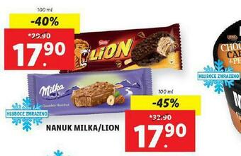 Lidl Nanuk milka / lion nabídka