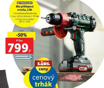 Lidl Aku příklepová vrtačka nabídka