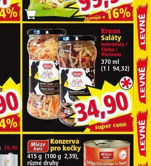 Norma Kroon saláty nabídka