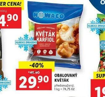 Lidl Obalovaný květák nabídka