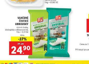 Lidl Vlhčené čistící ubrousky nabídka