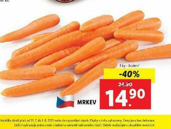 Lidl Mrkev nabídka