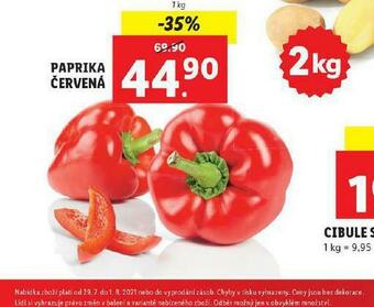 Lidl Paprika červená nabídka