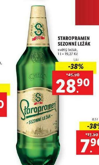 Lidl Pivo staropramen ležák nabídka