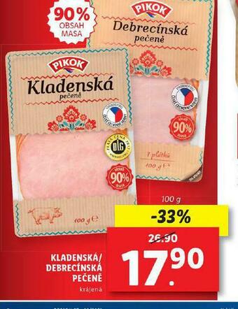 Lidl Debrecínská pečeně nabídka