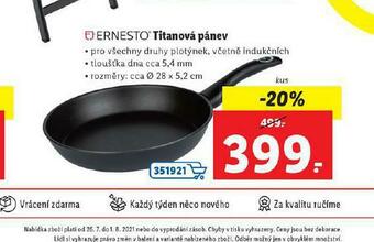 Lidl Titanová pánev nabídka