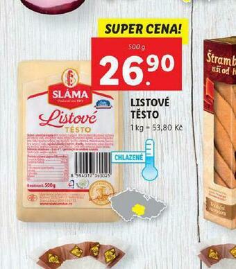 Lidl Listové těsto nabídka