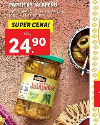 Lidl Papričky jalapeno nabídka