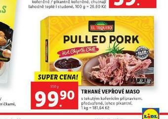 Lidl Trhané vepřové maso nabídka