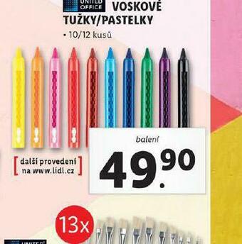 Lidl Voskové tužky / pastelky nabídka