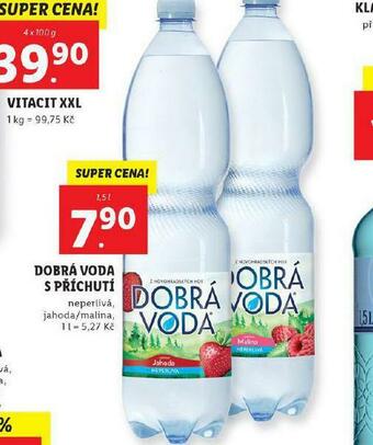 Lidl Dobrá voda s příchutí nabídka