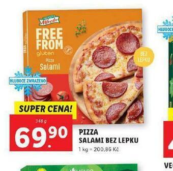 Lidl Pizza salami bez lepku nabídka