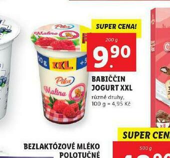 Lidl Babiččin jogurt xxl nabídka