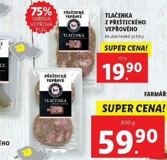 Lidl Tlačenka z přeštického vepřového nabídka