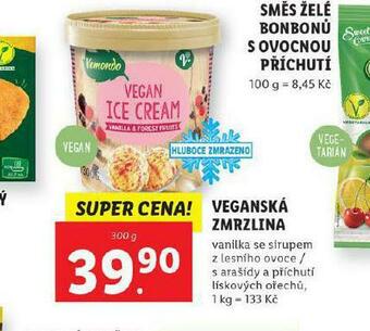 Lidl Veganská zmrzlina nabídka