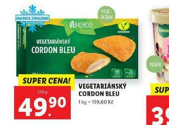 Lidl Vegetariánský cordon bleu nabídka
