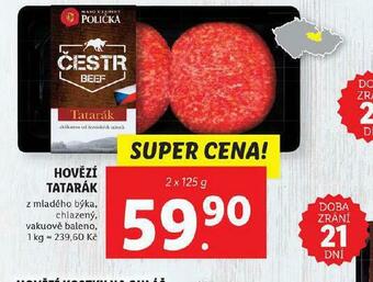 Lidl Hovězí tatarák nabídka