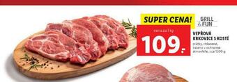 Lidl Vepřová krkovice s kostí nabídka