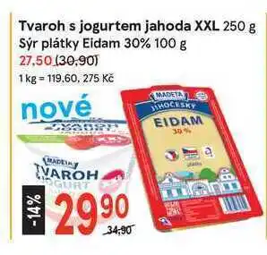Madeta tvaroh s jogurtem jahoda xxl 250 g