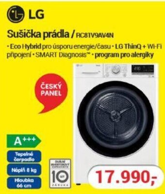 Planeo Elektro LG Sučička prádla/RC81V9AV4N nabídka